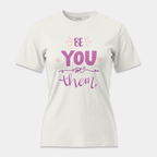 Camiseta Lettering Be You Floral
