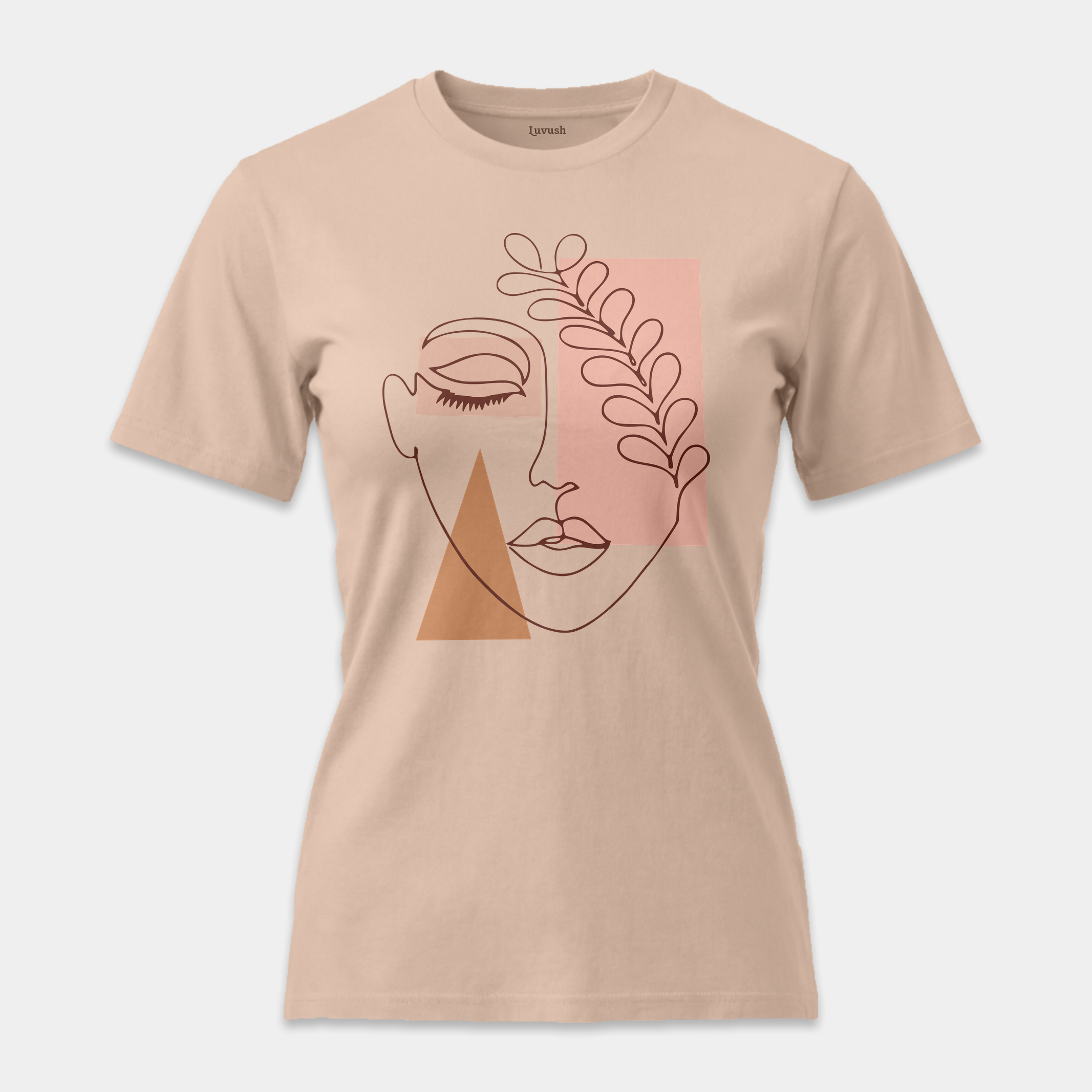 Camiseta Rostro Botánico Lineal
