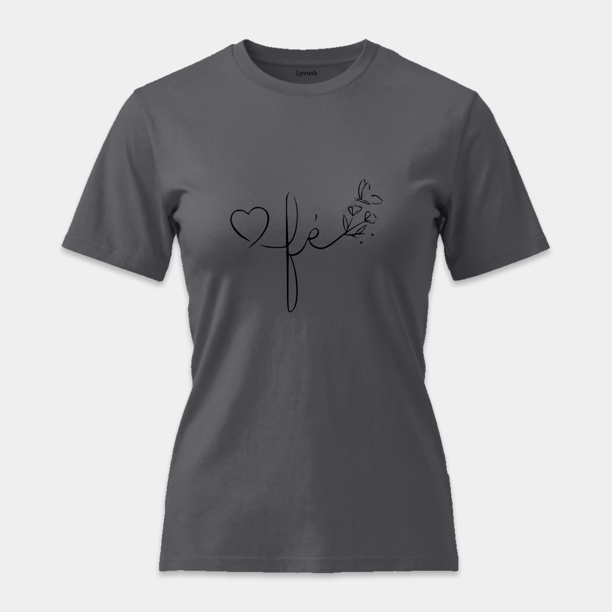 Camiseta Fé Corazón y Mariposa