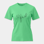 Camiseta Fé Corazón y Mariposa