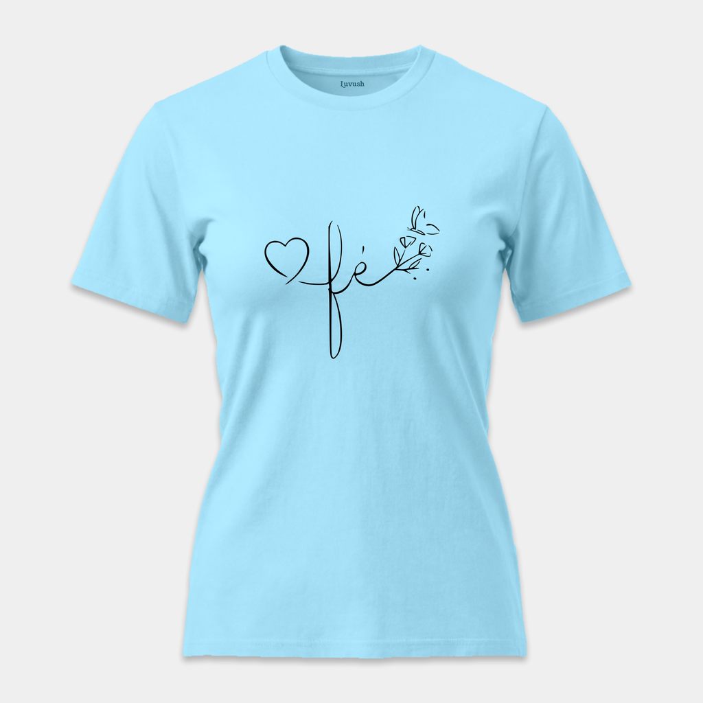 Camiseta Fé Corazón y Mariposa