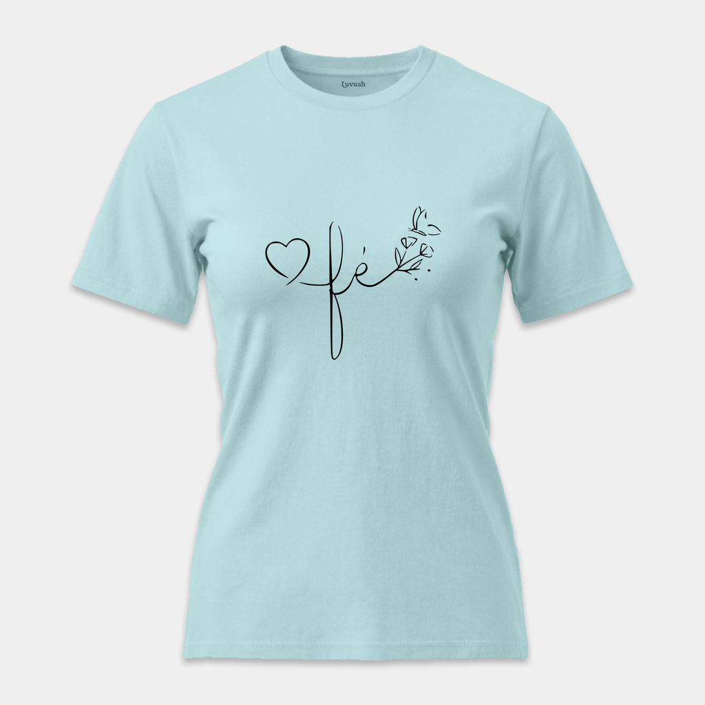 Camiseta Fé Corazón y Mariposa