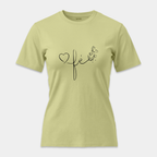 Camiseta Fé Corazón y Mariposa