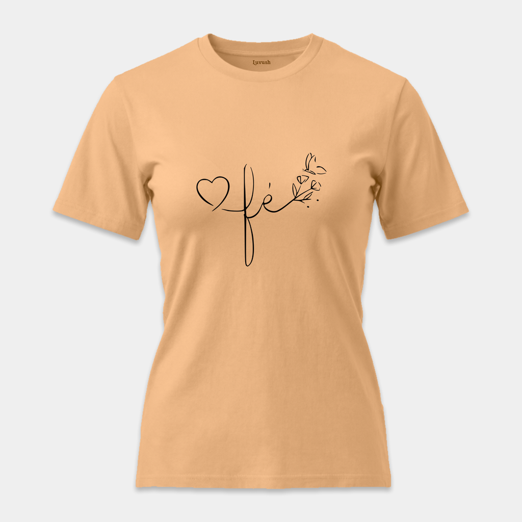 Camiseta Fé Corazón y Mariposa