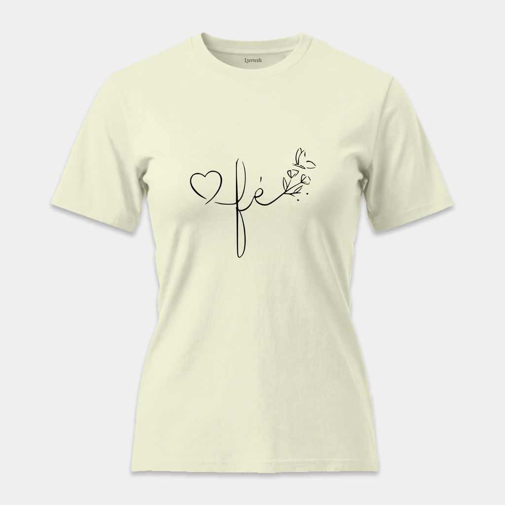 Camiseta Fé Corazón y Mariposa