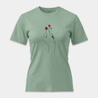 Camiseta Finger Heart Minimalista