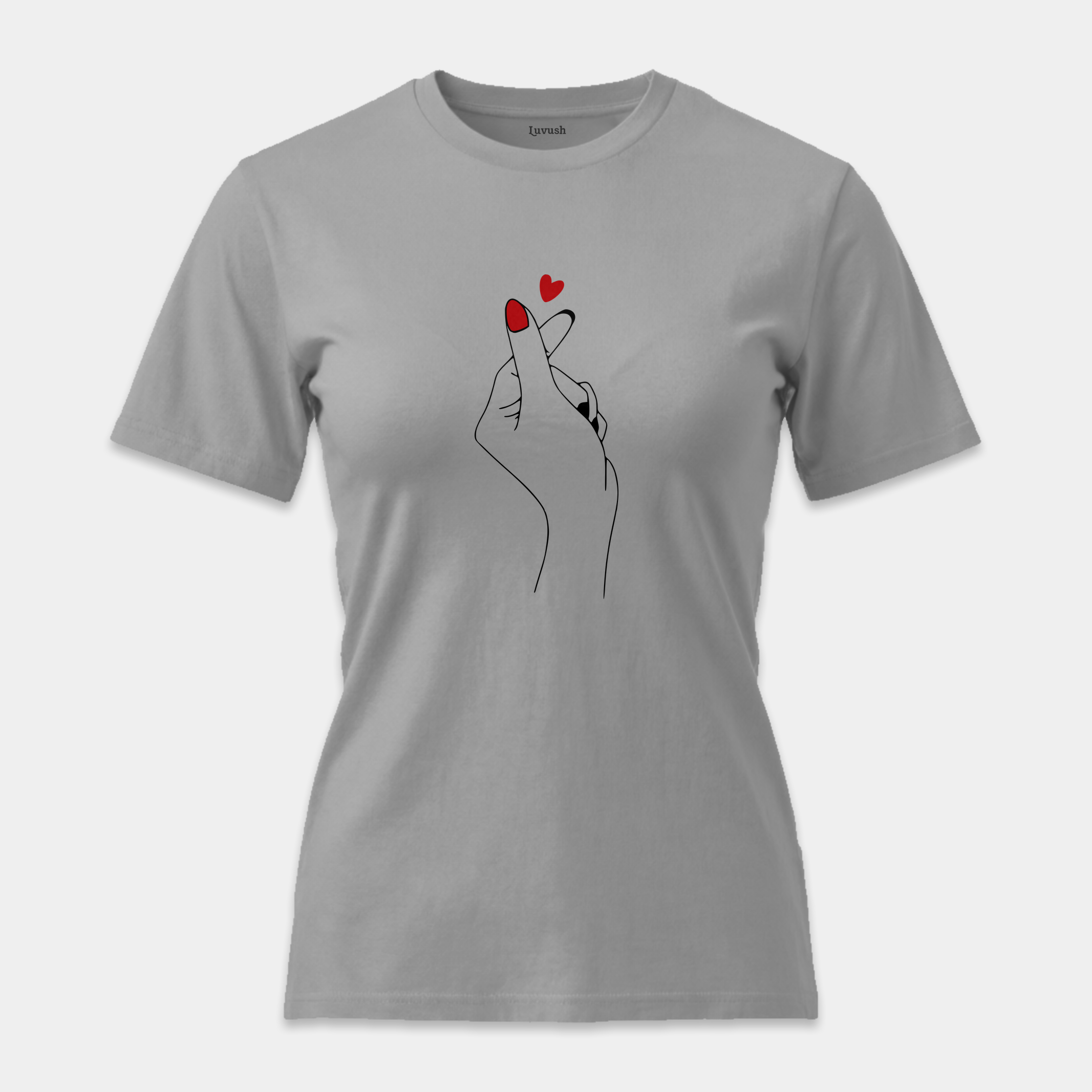 Camiseta Finger Heart Minimalista