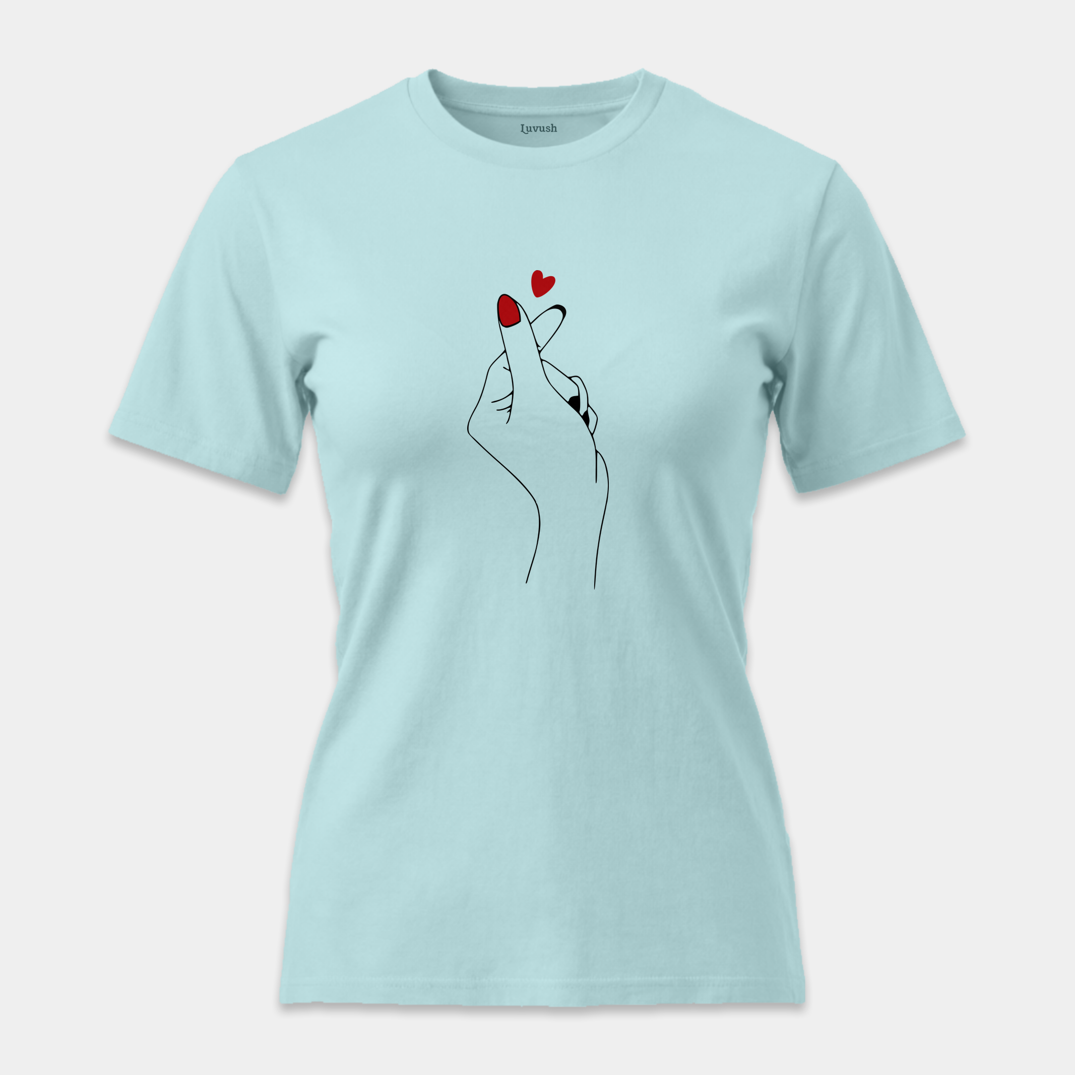 Camiseta Finger Heart Minimalista