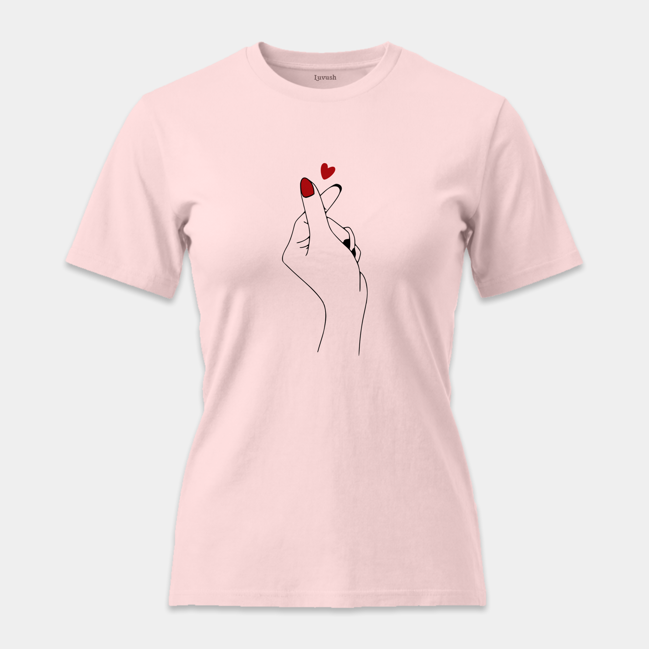 Camiseta Finger Heart Minimalista