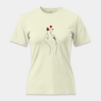 Camiseta Finger Heart Minimalista