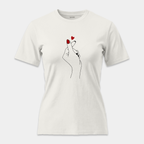 Camiseta Finger Heart Minimalista