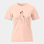 Camiseta Finger Heart Minimalista
