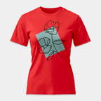 Camiseta Line Art Floral Mint