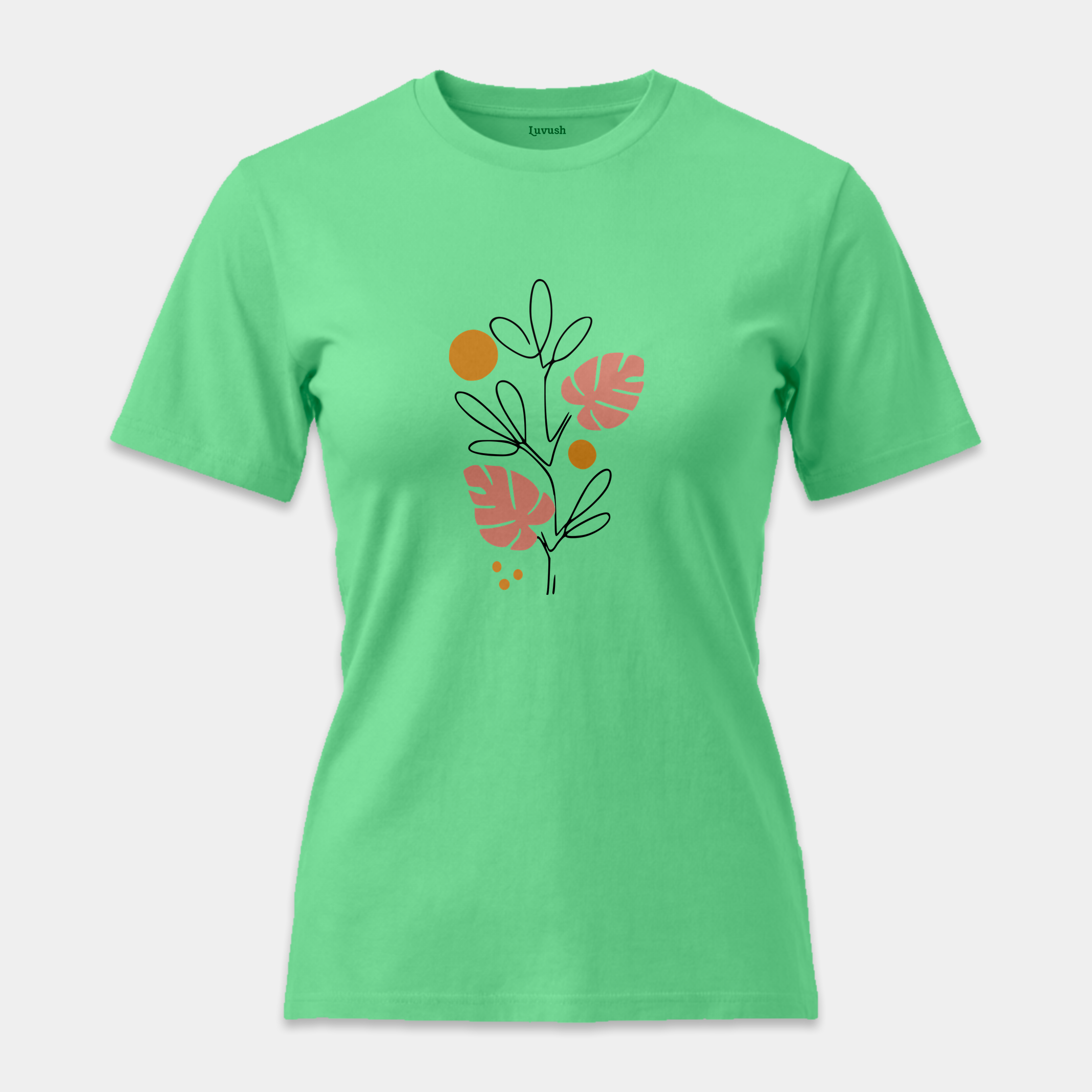 Camiseta Line Art Botánico