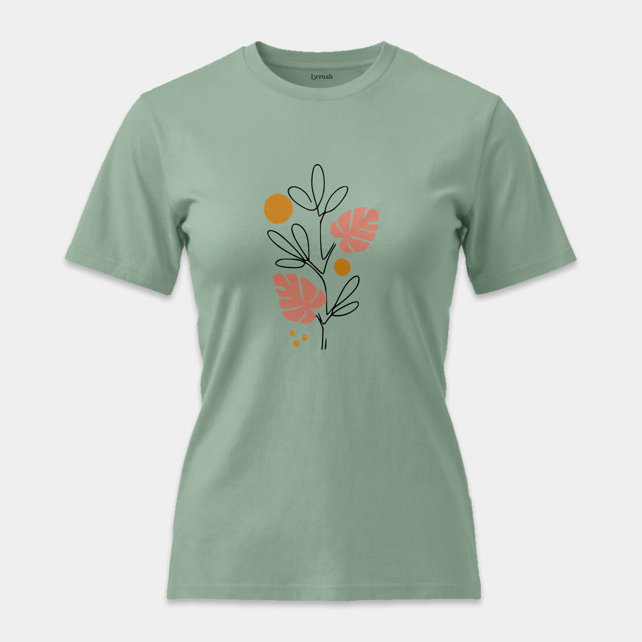 Camiseta Line Art Botánico