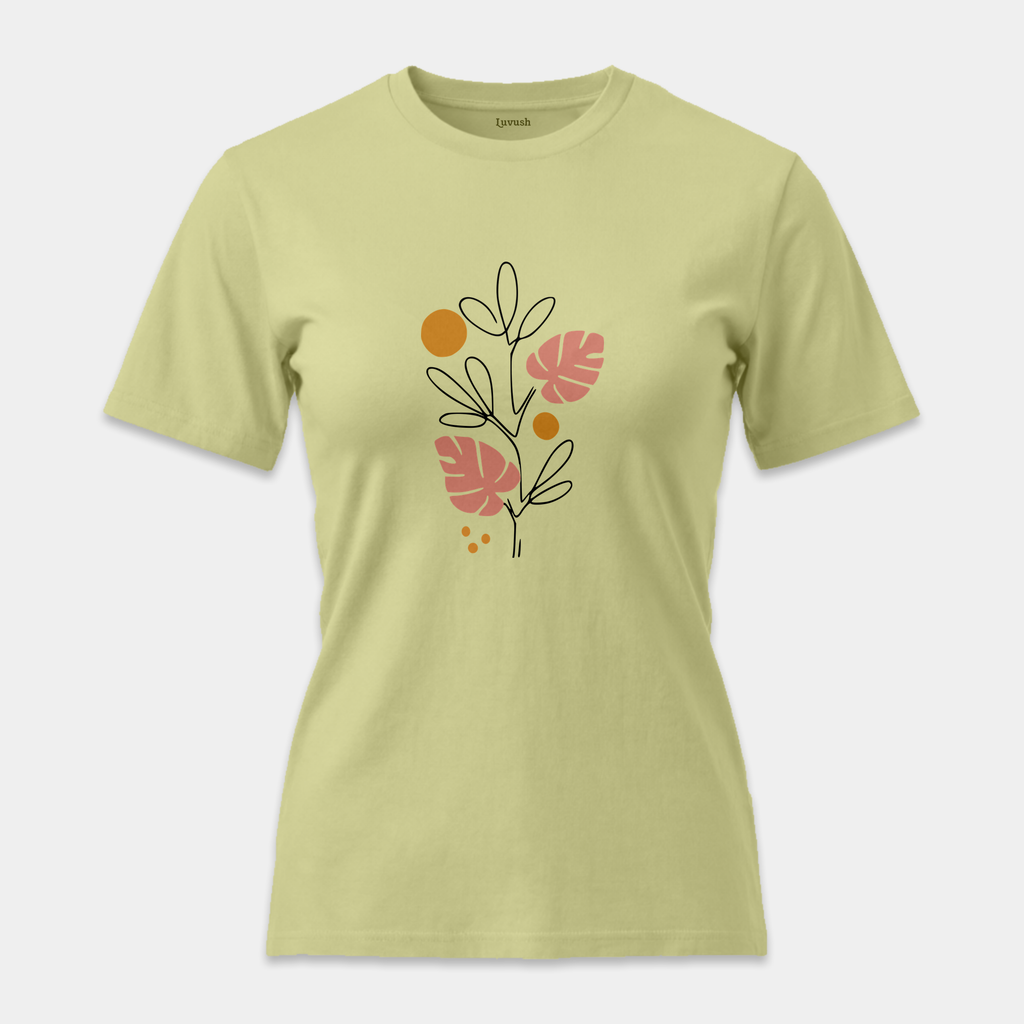 Camiseta Line Art Botánico