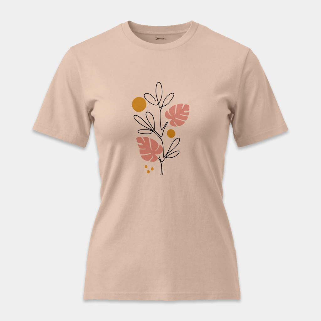 Camiseta Line Art Botánico