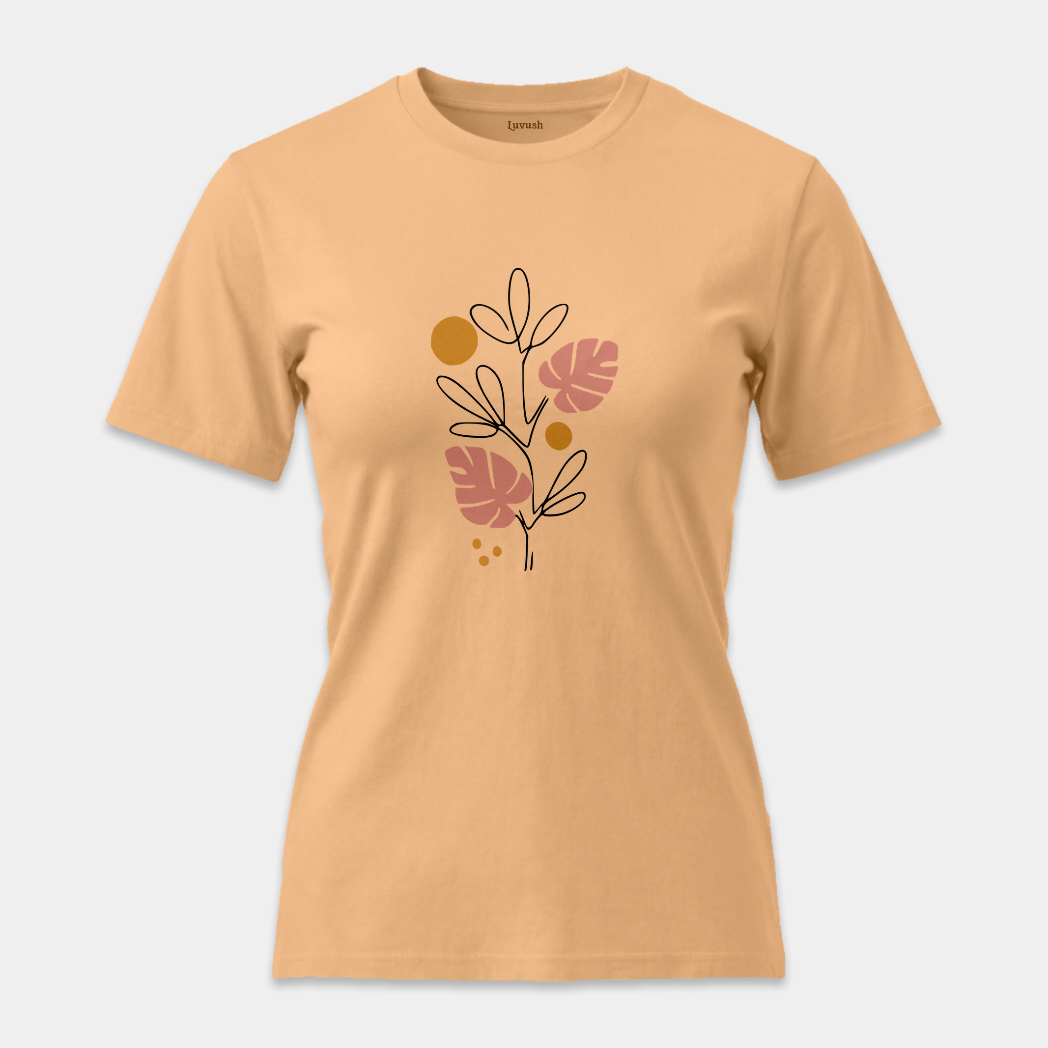 Camiseta Line Art Botánico