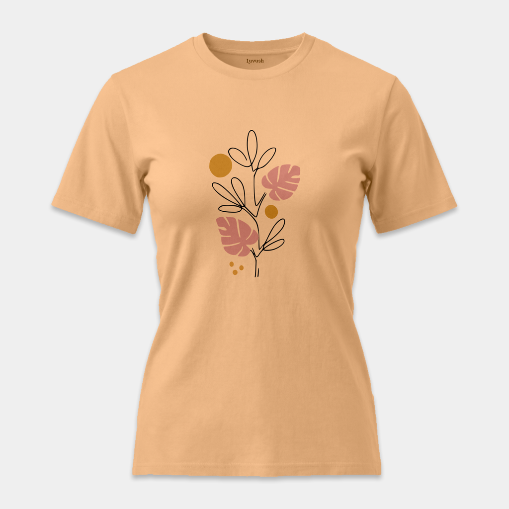 Camiseta Line Art Botánico