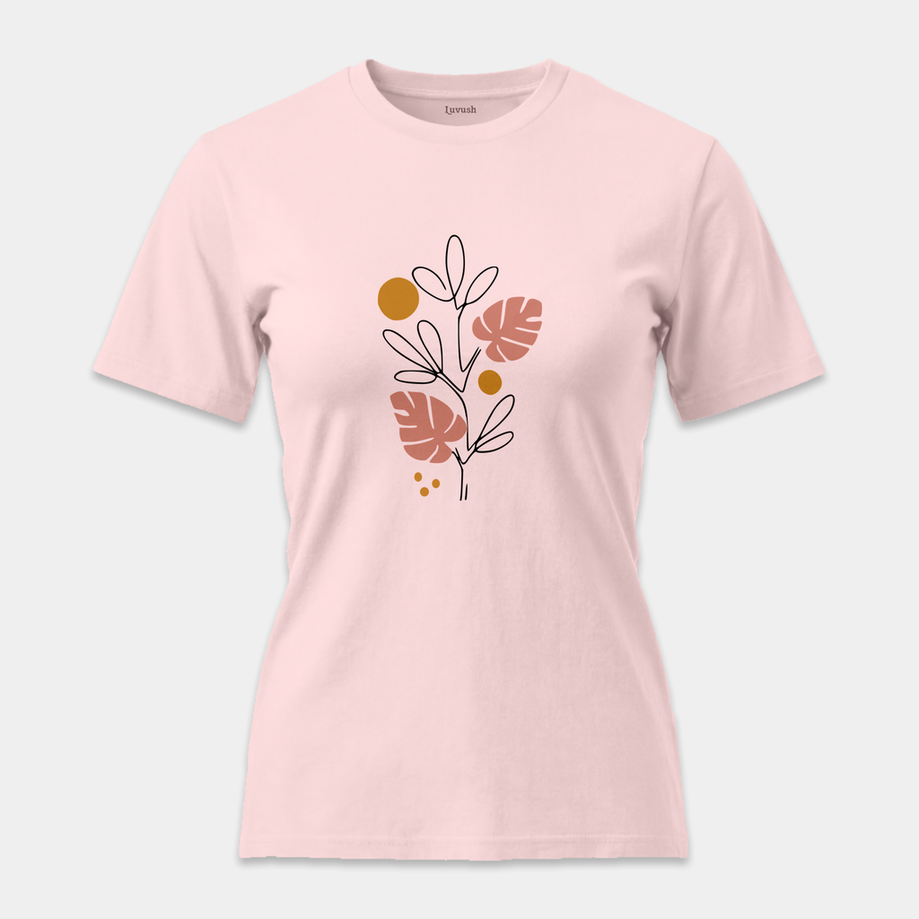 Camiseta Line Art Botánico