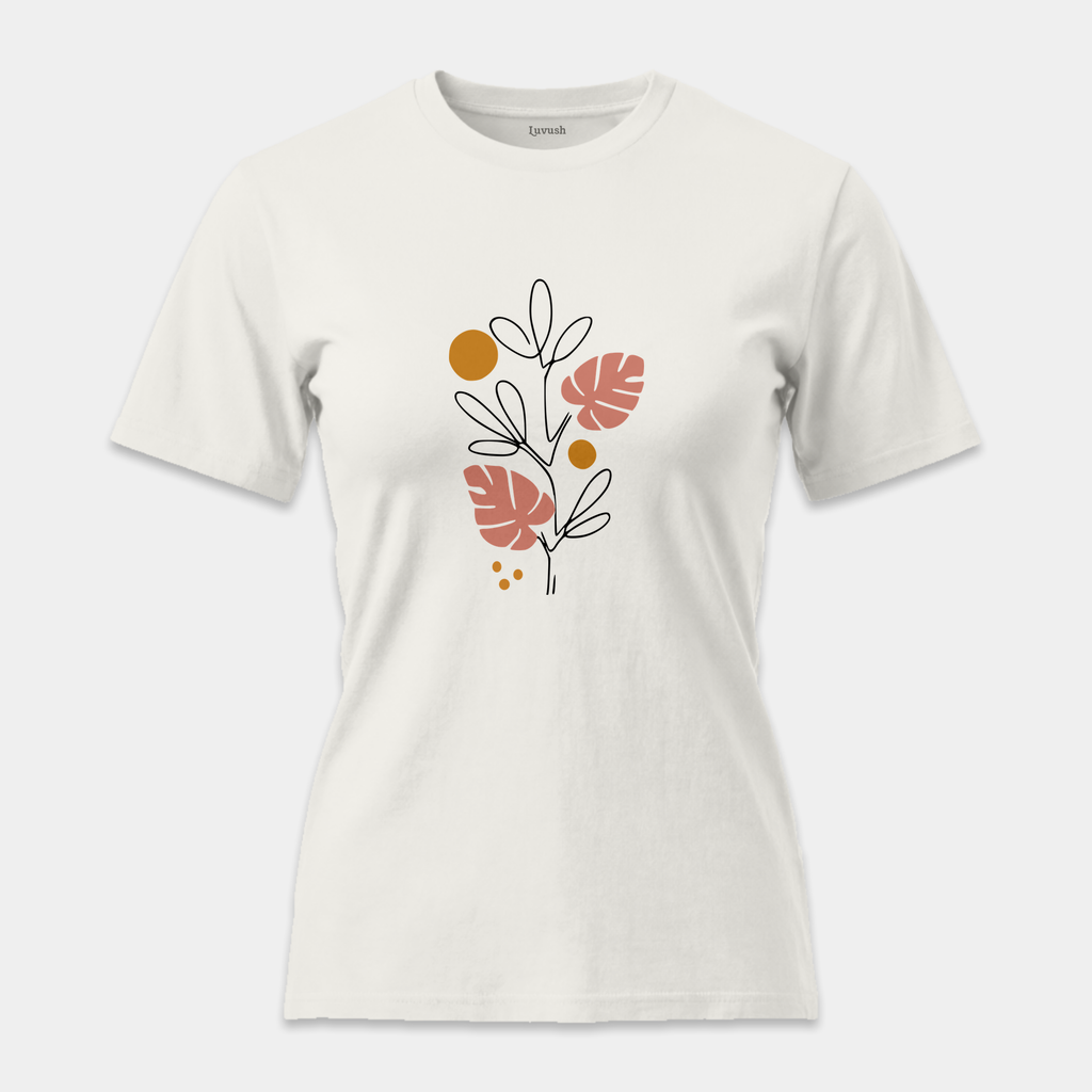 Camiseta Line Art Botánico