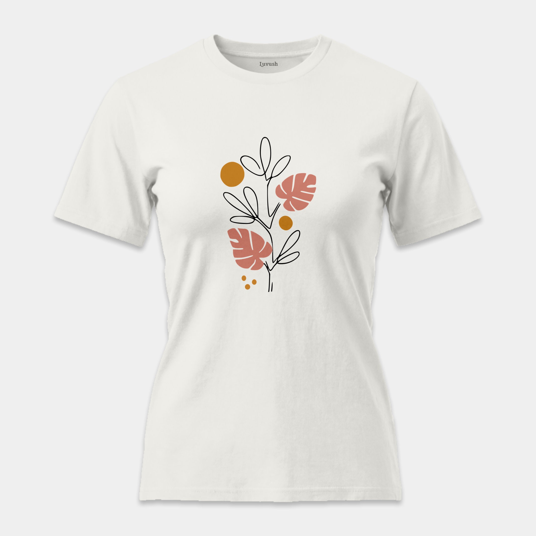 Camiseta Line Art Botánico