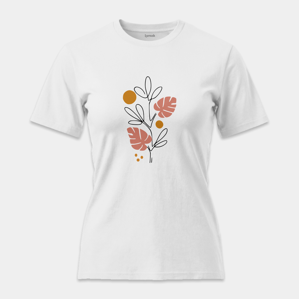 Camiseta Line Art Botánico