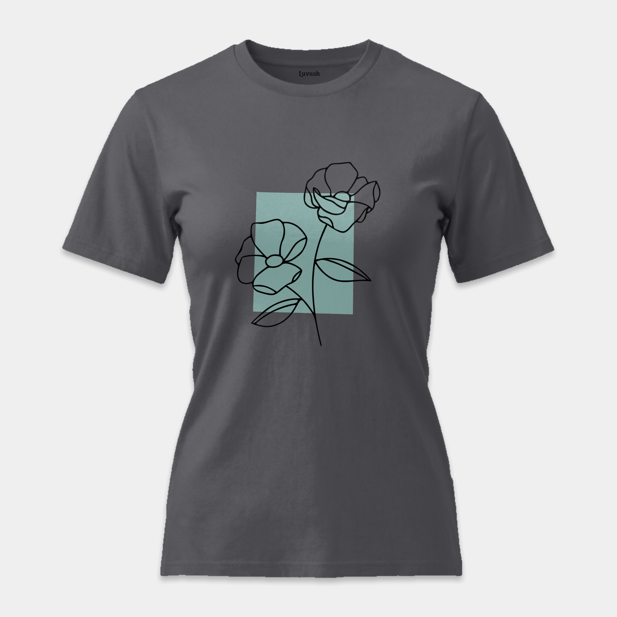 Camiseta Flores Trazo Minimalista