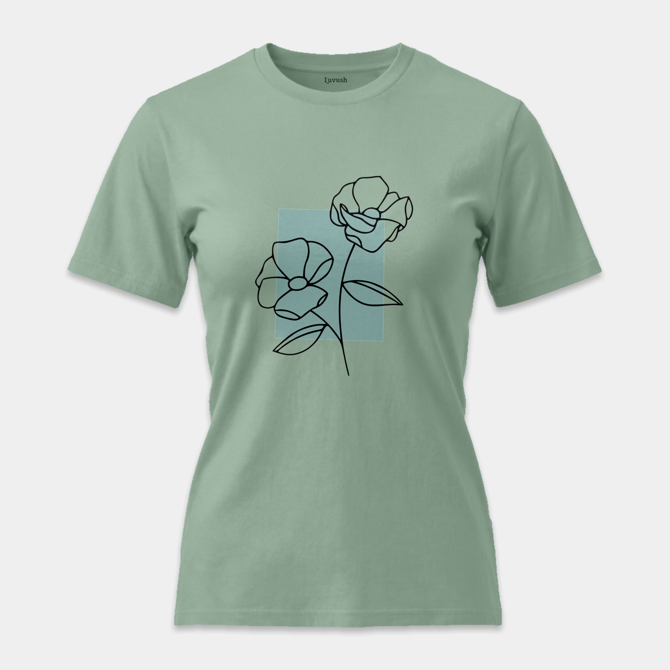 Camiseta Flores Trazo Minimalista