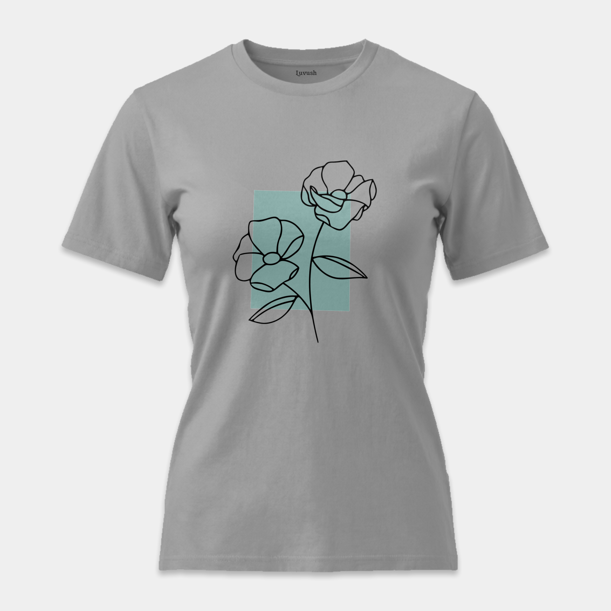 Camiseta Flores Trazo Minimalista