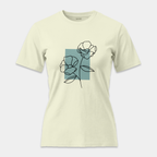 Camiseta Flores Trazo Minimalista