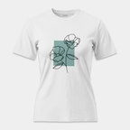 Camiseta Flores Trazo Minimalista