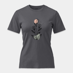 Camiseta Botánica Líneas Rosa