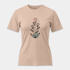 Camiseta Botánica Líneas Rosa