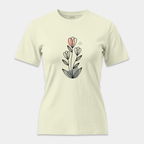 Camiseta Botánica Líneas Rosa