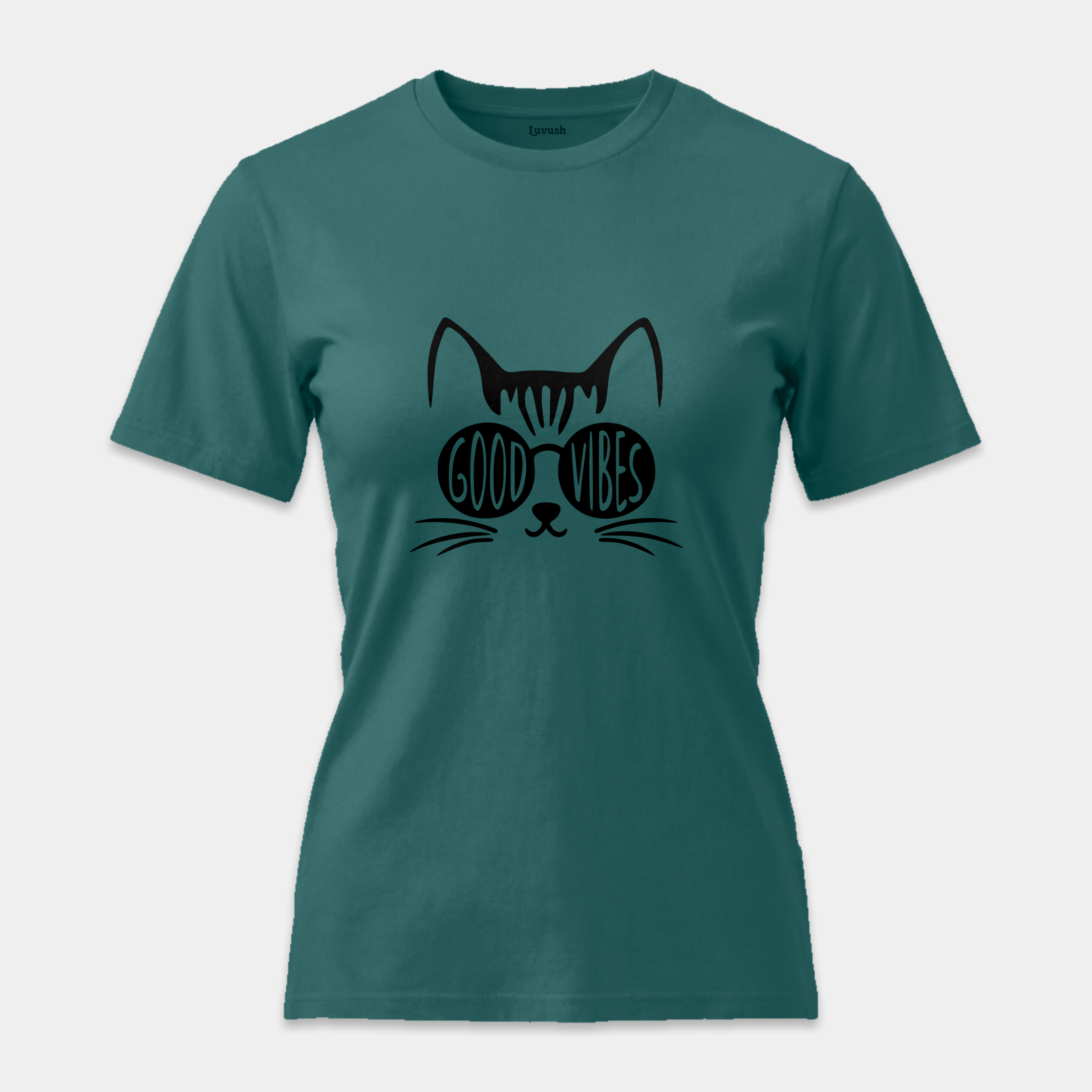 Camiseta Good Vibes Cat