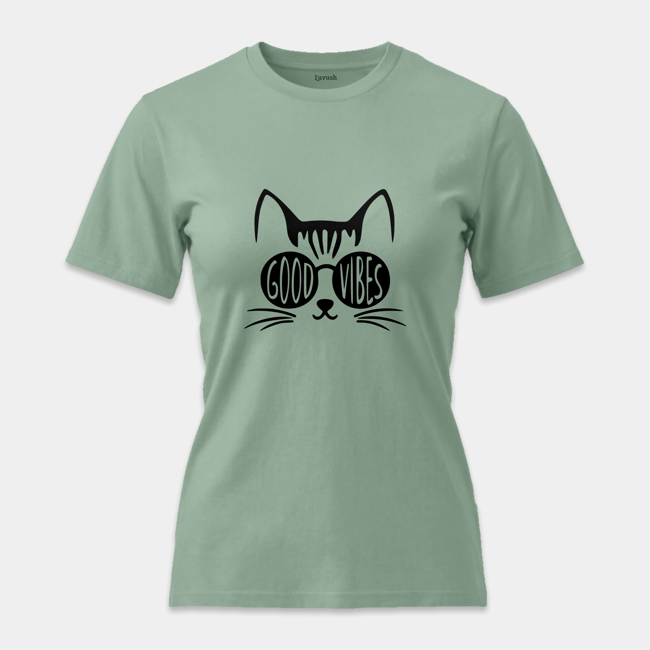 Camiseta Good Vibes Cat