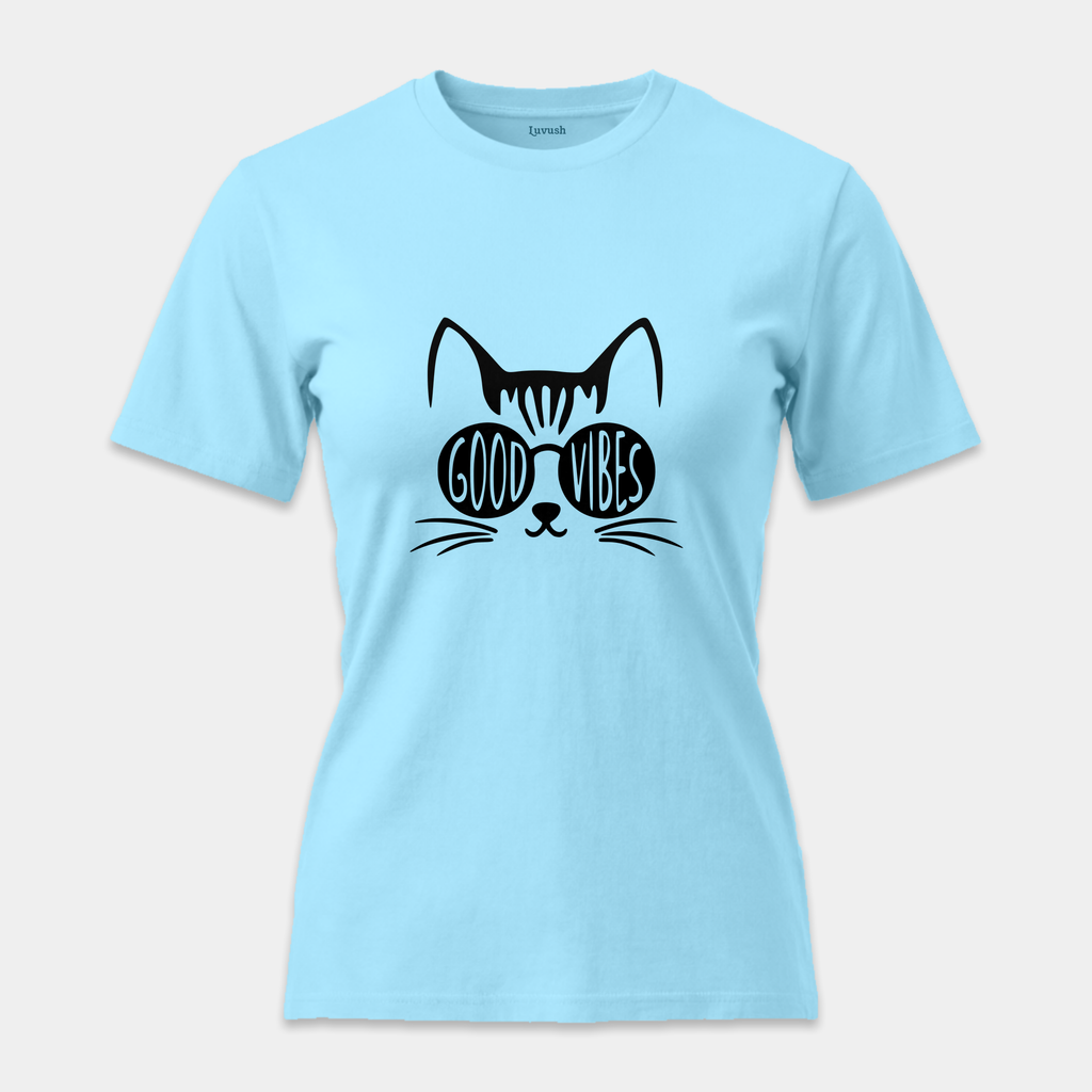 Camiseta Good Vibes Cat