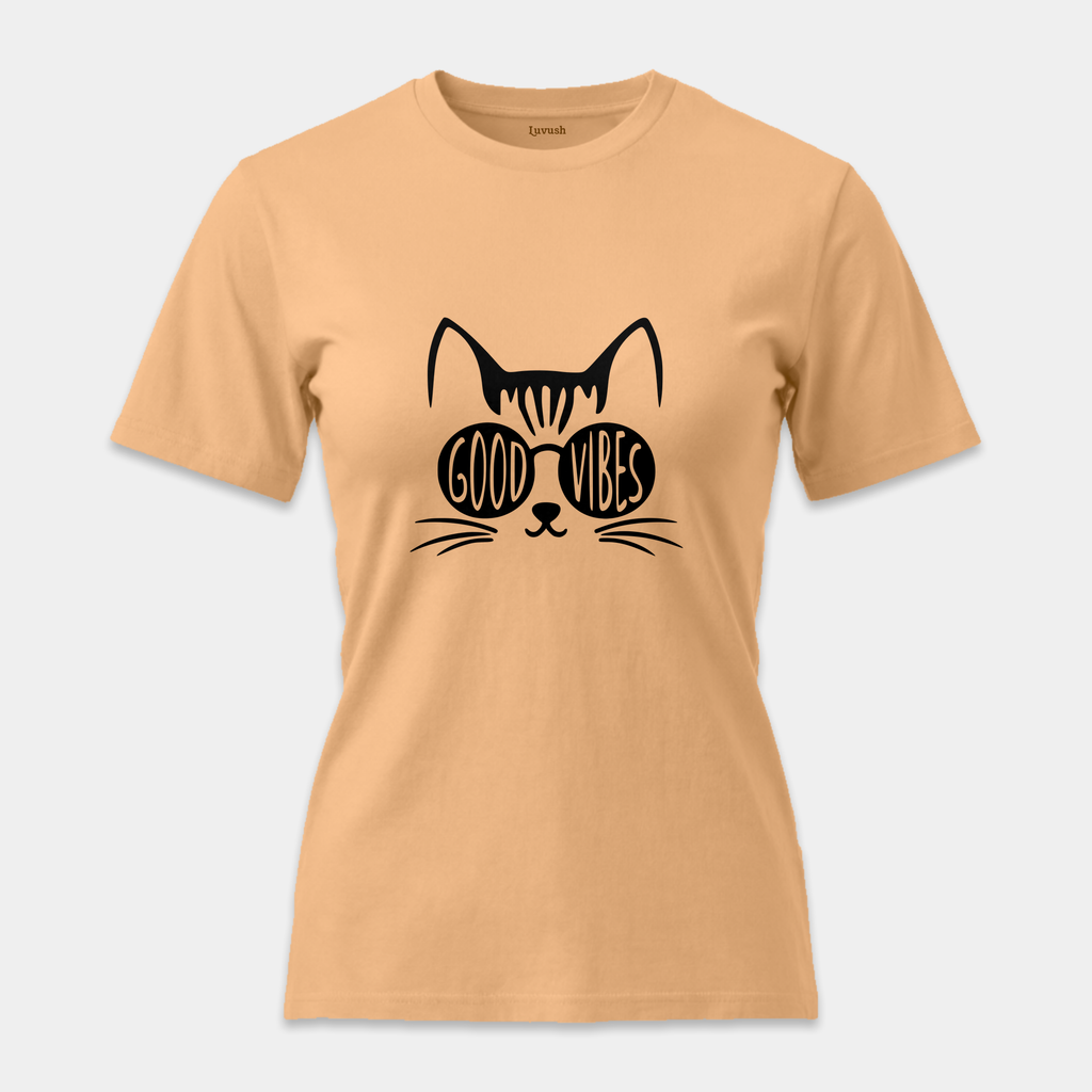 Camiseta Good Vibes Cat