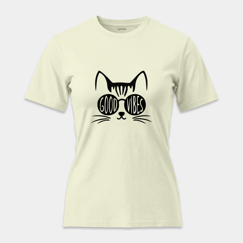 Camiseta Good Vibes Cat