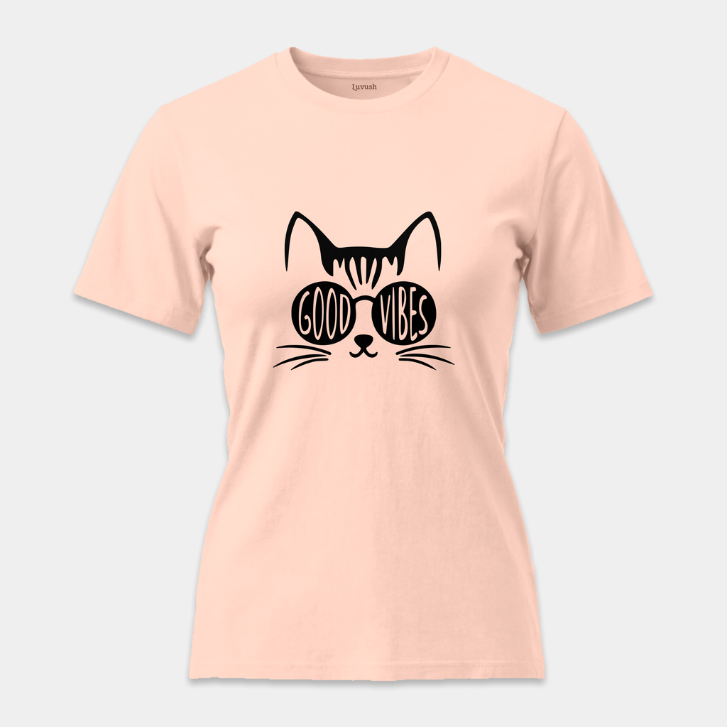 Camiseta Good Vibes Cat