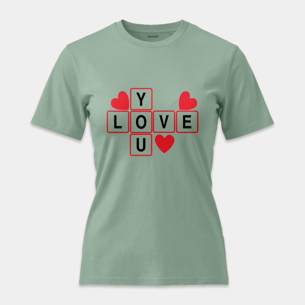 Camiseta Love You Puzzle