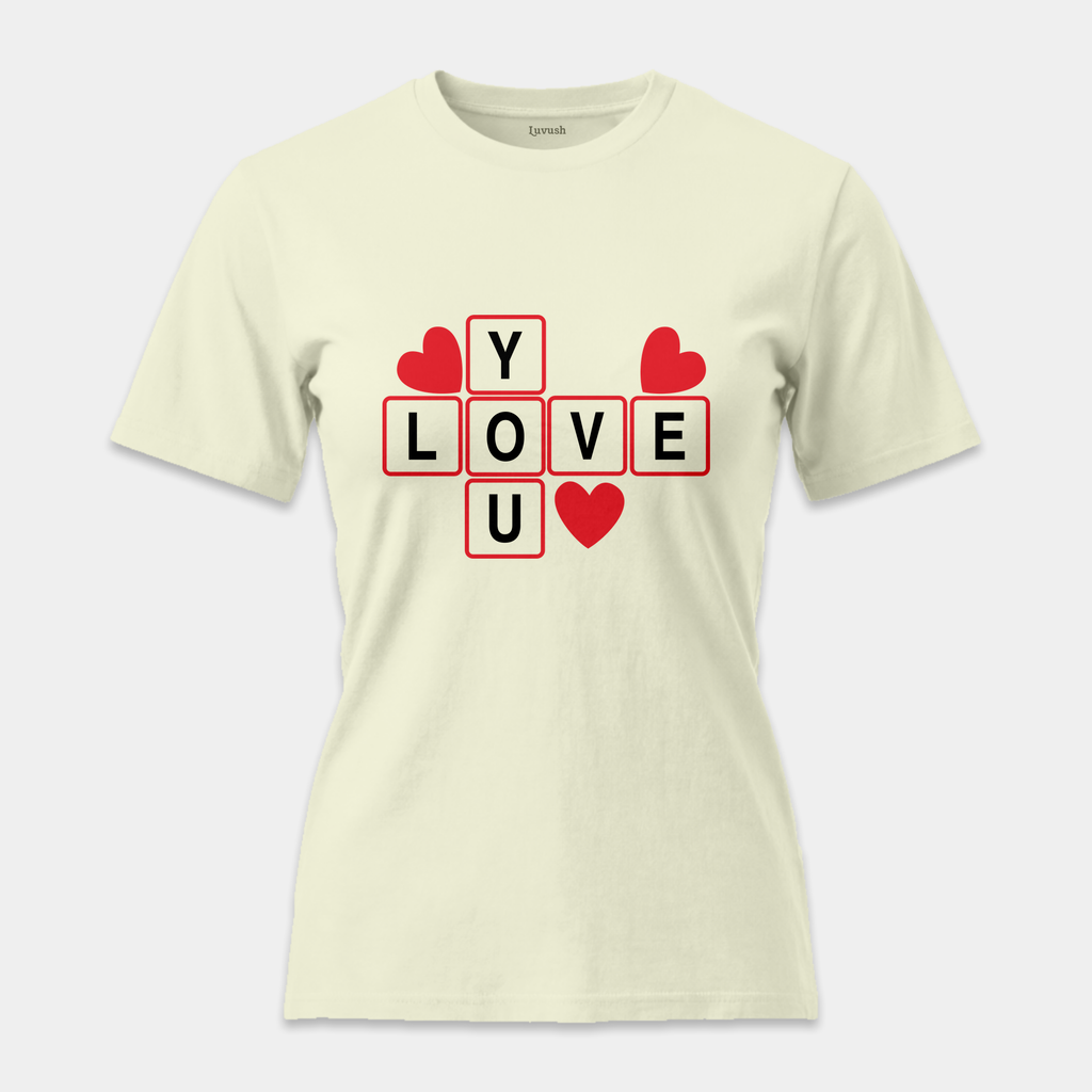Camiseta Love You Puzzle