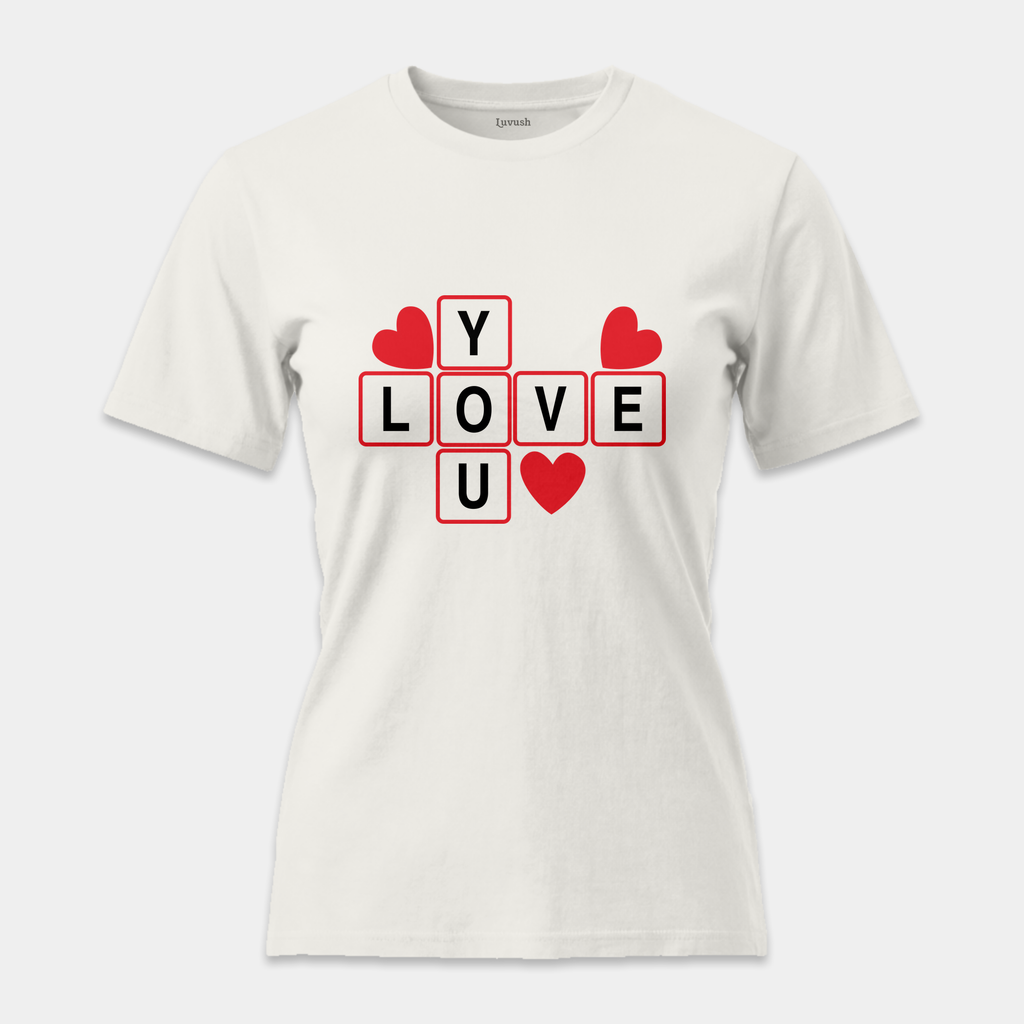 Camiseta Love You Puzzle