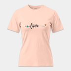 Camiseta Love Corazones Script