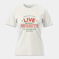 Camiseta Vintage Live Regrets