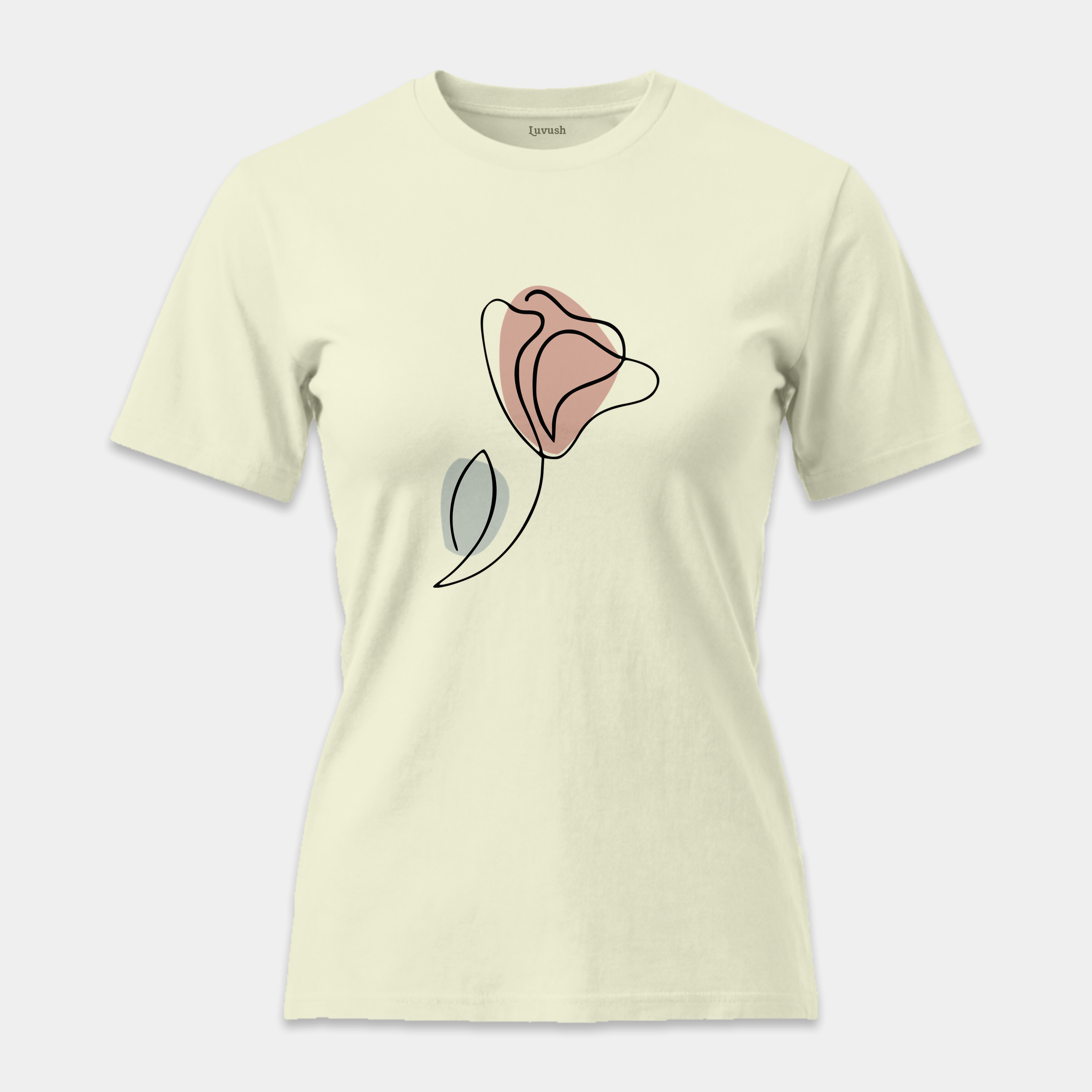 Camiseta Trazo Floral Abstracto
