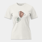 Camiseta Trazo Floral Abstracto